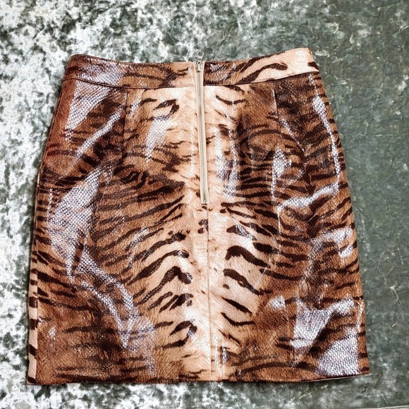 Bardot Alexis Animal Brown Skirt - Picture 7 of 11